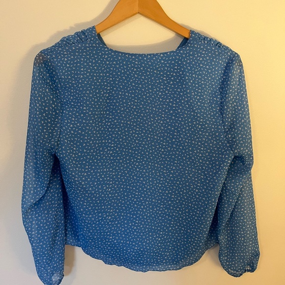 Banana Republic Wrap Long-Sleeve top, small petite - Picture 3 of 3